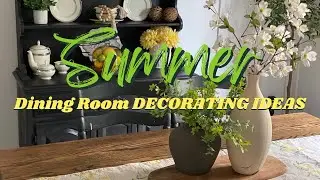 Summer Decorate With Me 2024 | Dining Room Summer Decorating Ideas | Home decorating Ideas