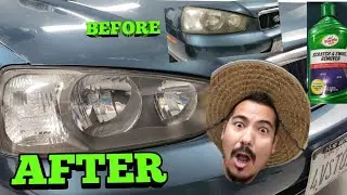 HOW TO CLEAN FOGGY HEADLIGHTS  IN MINUTES AND FOR FREE