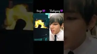 Taehyung imitating Suga is just so cute...... || #taehyung || #suga || #bts || #shorts || Queen