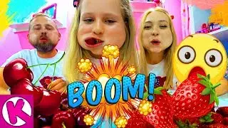 ВЫБЕРИ ТАРЕЛКУ ЧТОБЫ ВЫЖИТЬ 😂 ЧЕРЕШНЯ-КЛУБНИКА ЧЕЛЛЕНДЖ 3 КТО БОЛЬШЕ?!ПАПА, КСЮША ИЛИ ЛЕНА?