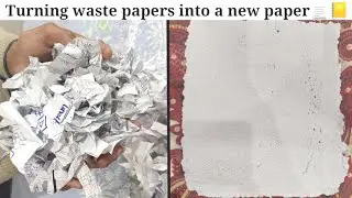DIY Recycling Paper at home♻️📚
