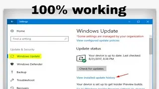 How to cheak windows 10 update history 2024 || Hroant360