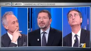 Otto e Mezzo ospiti: Travaglio, Marino e Lavia 31/03/2016 2/2