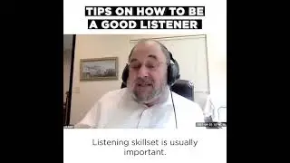 Tips on how to be a good listener - Jacob Engel