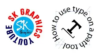 How to wrap text around a circle in illustrator | How to use type on a path tool