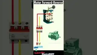 MOTOR FORWARD REVERSE SIMPLE CONNECTION #engineering #machine #electrical #treding #viral #shorts
