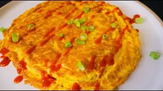 3 ingredients Thai-Style omelet l how I cook sun rise omelet (ไข่เจียวพระอาทิตย์) 10min done