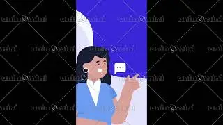 1058 03 Communications Professional Vertical Animated Stock Footage