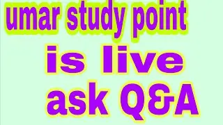 live question answer || Umar study point is live