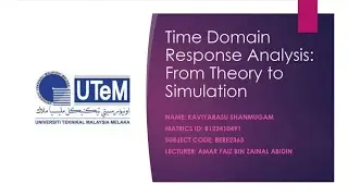 Control Systems Project: Time-Domain Analysis of 1st & 2nd Order Systems