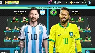dls 23 | Brazil vs Argentina | international Cup | Dream League Soccer 23 gameplay