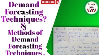 What is Demand Forecasting Techniques & Method of Demand Forecasting Technique||In Economics||Hindi|