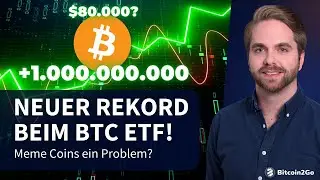 REKORD: +$1 Mrd. Bitcoin ETF Zuflüsse an 1 Tag! - Bullische Krypto News & neue Kursziele!