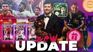 BALLON D'OR pack update, free coins, eFootball Champoinship event!