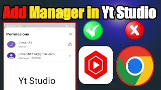 Good News : How To Add Manager in Yt Studio App  | Manager Access in YouTube Studio