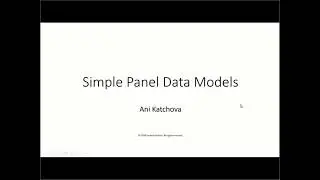 Simple Panel Data Models
