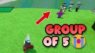 defeating a group of 5 teamers👍 | Slap Battles