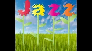 flower text effect in AI