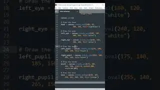 Sketch Cartoon with tkinter in Python 🚀😃 #shorts #tutorial