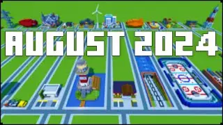 Everything I Built In August 2024 and where i put them (World Download)