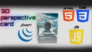 3D perspective card animation XY | HTML & CSS & JS