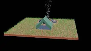 Low Poly Campsite Animation - Darius CG
