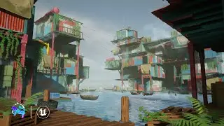 Stylized Floating Slums | Unreal Engine | Game-Ready Assets