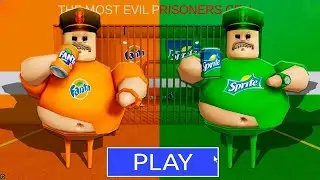 FANTA VS SPRITE BARRY'S PRISON RUN! (OBBY) GAMEPLAY ROBLOX