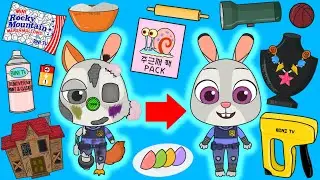 주토피아 주디 변신시키기 Zootopia Judy Doll Transformation