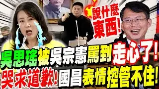 【AI字幕】吳思瑤被吳宗憲罵到走心了！哭音求道歉！黃國昌看到這幕～表情再也控管不住了！徐巧芯觀後發表感言 #不要亂帶風向 #拉低立法院水準 #揭弊者保護法草案