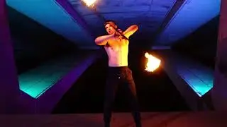 London Underground Fire Dance - A performance by Kauri Maher