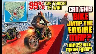 Can this Bike Jump the Entire Map? 🏍️🔥 