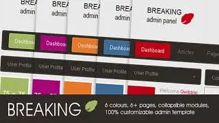 Breaking Admin Panel | Themeforest Website Templates and Themes