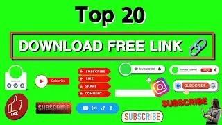 Top 20 | Green Screen Animated Subscribe Button Download Free link no copyright| By KaiseSikhe