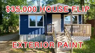 $35,000 House Flip | Exterior Paint and Flooring | Ep. 10