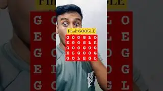 Observation Visual Test: 5 Seconds For You To Spot "GOOGLE". Try Your Skills! #puzzle #shorts #find