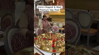 India’s Biggest Veg Thali In Pune😍 #pune #vegthali #rajasthanithali #indianfood