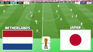 🔴 LIVE | Netherlands vs Japan - FIFA World Cup 2026 | PES 21 Simulation