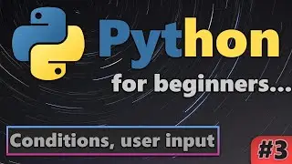 Conditions & User Input in Python Explained (Python for Beginners #3)