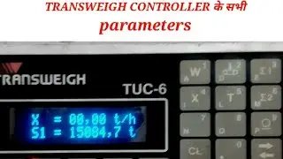 calibration of TRANSWEIGH TUC-6 CONTROLLER HOW TO OPREAT
