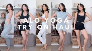 ALO YOGA ALOVERSARY SALE try on haul & review: loungewear & activewear | alosoft, airbrush, airlift