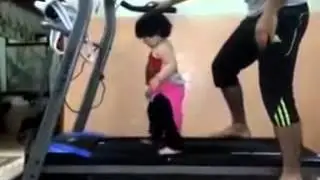 Time for Exercise for cute little baby