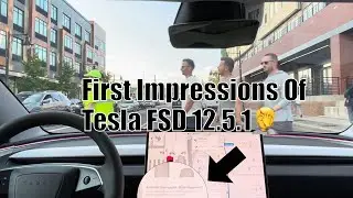 Tesla FSD 12.5.1 First Impressions With Multiple Disengagements! (No Edits)