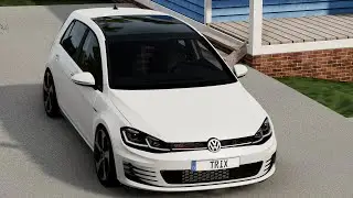 Volkswagen Golf R MK7 Stege 3 ОТСТРЕЛЫ ШАШКИ BeamNG.drive