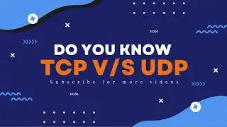 TCP V/S UDP | Different between TCP and UDP #tcp #udp #ccna