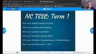 Teaching English as a Second Language - Zoom session Virtual Fall Open House 2020