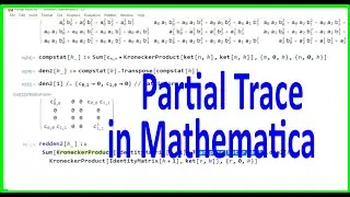Partial Trace in Mathematica