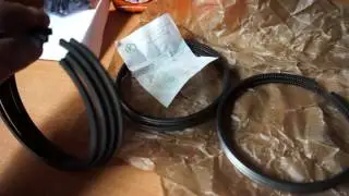 Определяем есть ли угол на поршневых кольцах скребкового типа.
