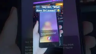 🗣📱 hey siri, “What does Siri mean?” 😁