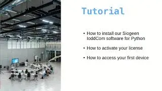 Tutorial IoddCom installation and license activation for Python